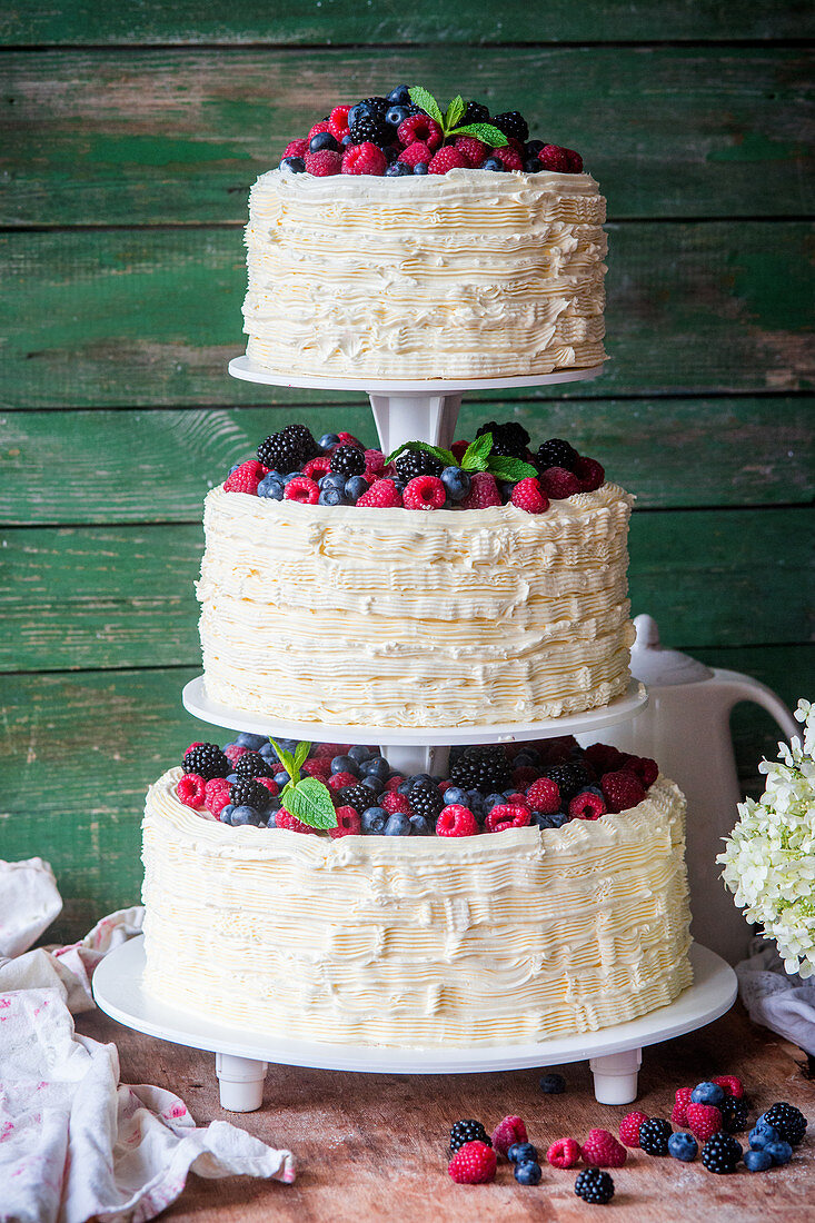 Buttercream wedding cake