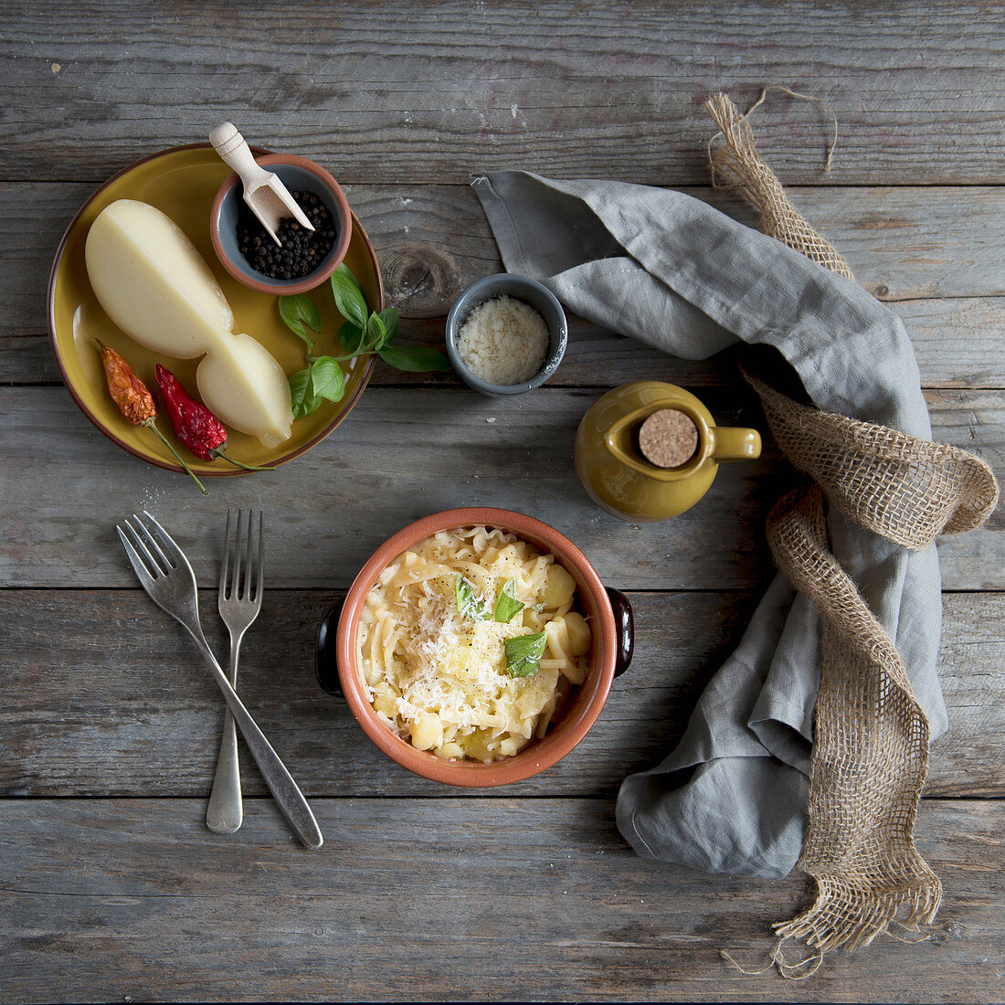 Pasta a patate (pasta with potatoes)