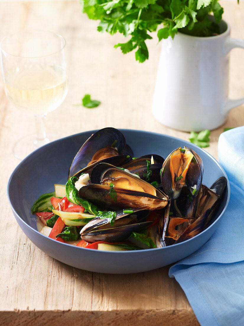 Chilli Black Bean Mussels