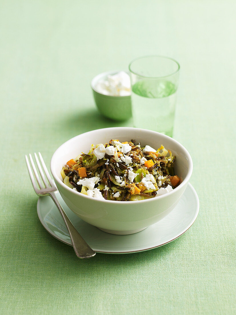 Stir-Fried Wild Rice with Fennel