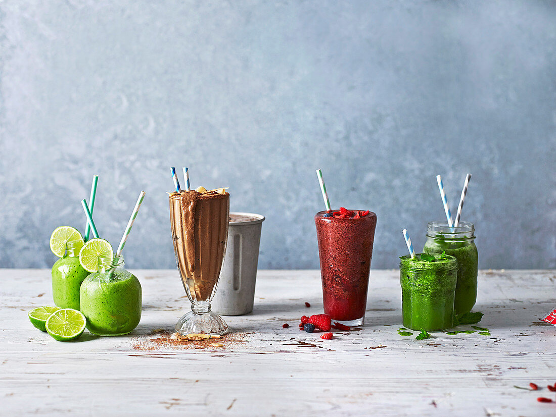 Refreshing shakes and smoothies