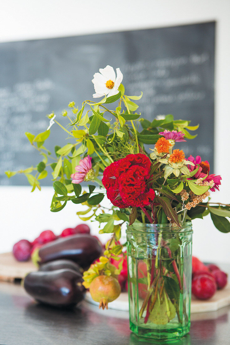 Colorful Bouquet Of Summer Flowers