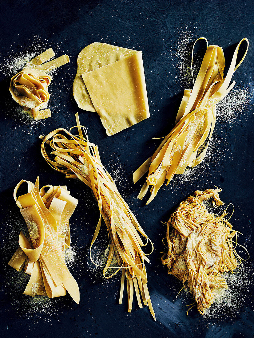 Various hand made pasta