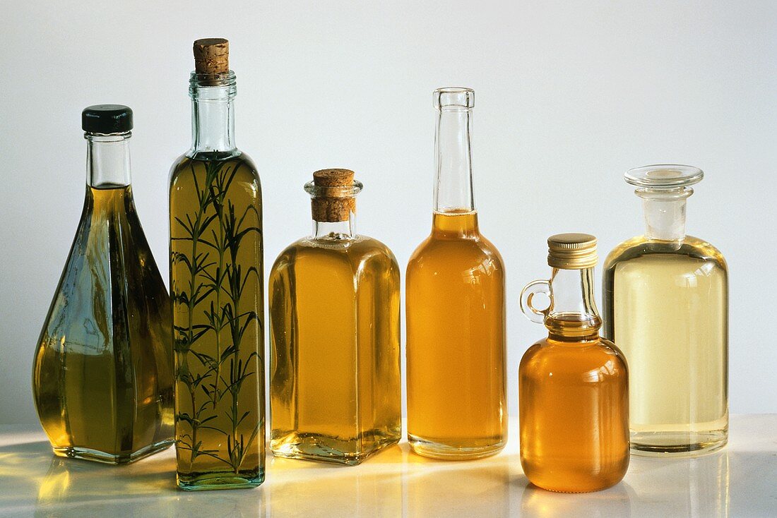 Oliven-, Rosmarin-, Distel-, Lein-, Walnuss- & Sonnenblumenöl