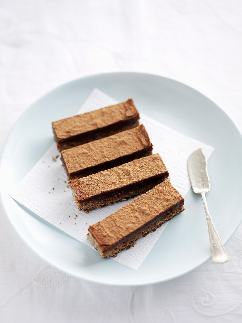 Chocolate hazelnut slice