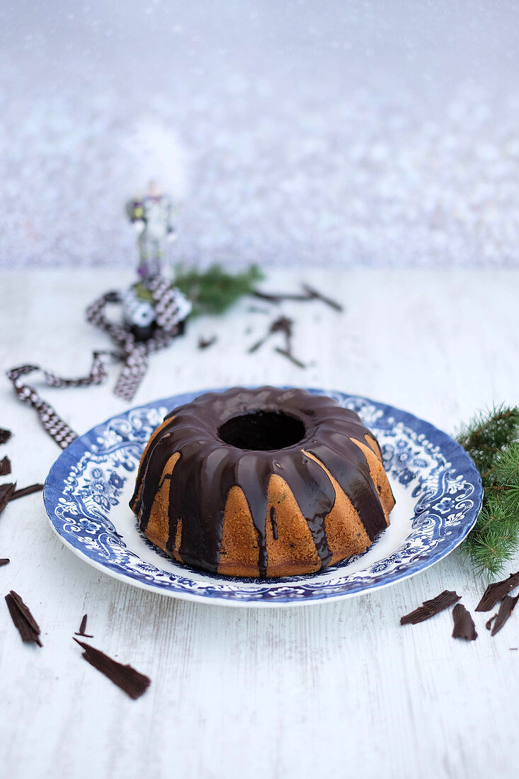 A chocolate gugelhupf for Christmas