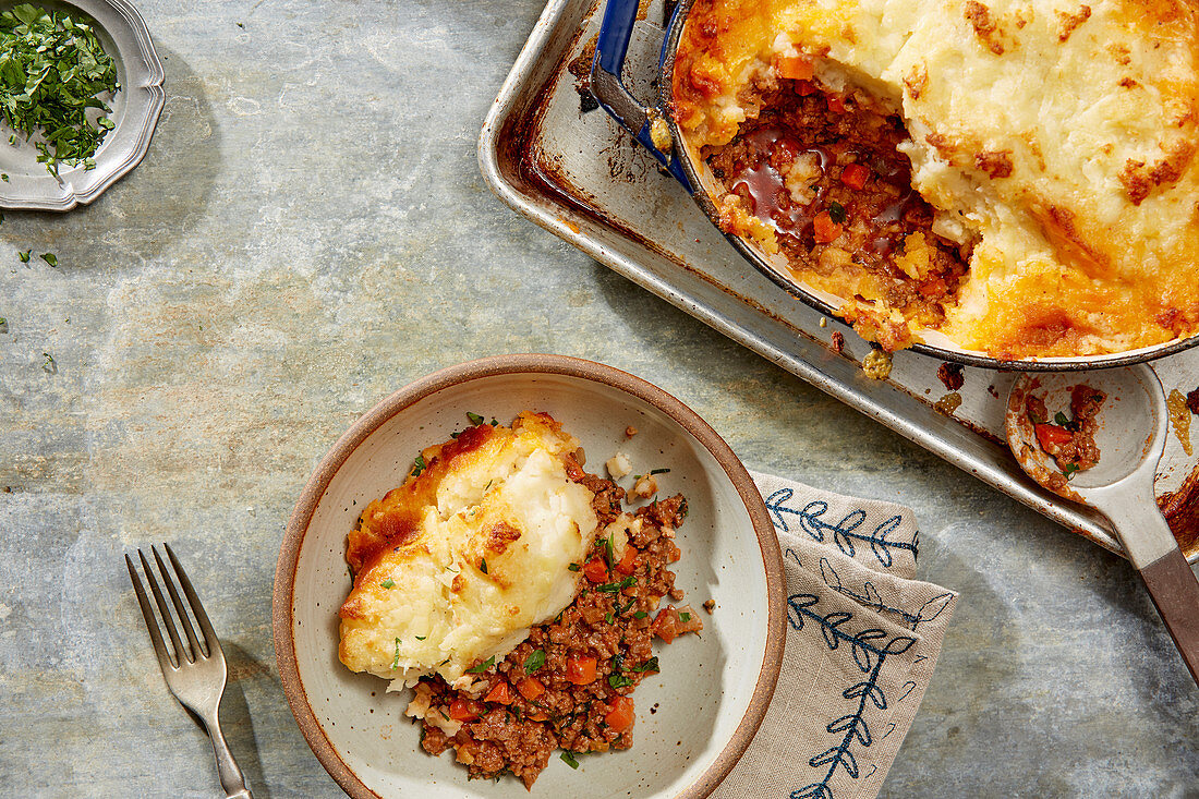 Shepherds Pie, angeschnitten (England)