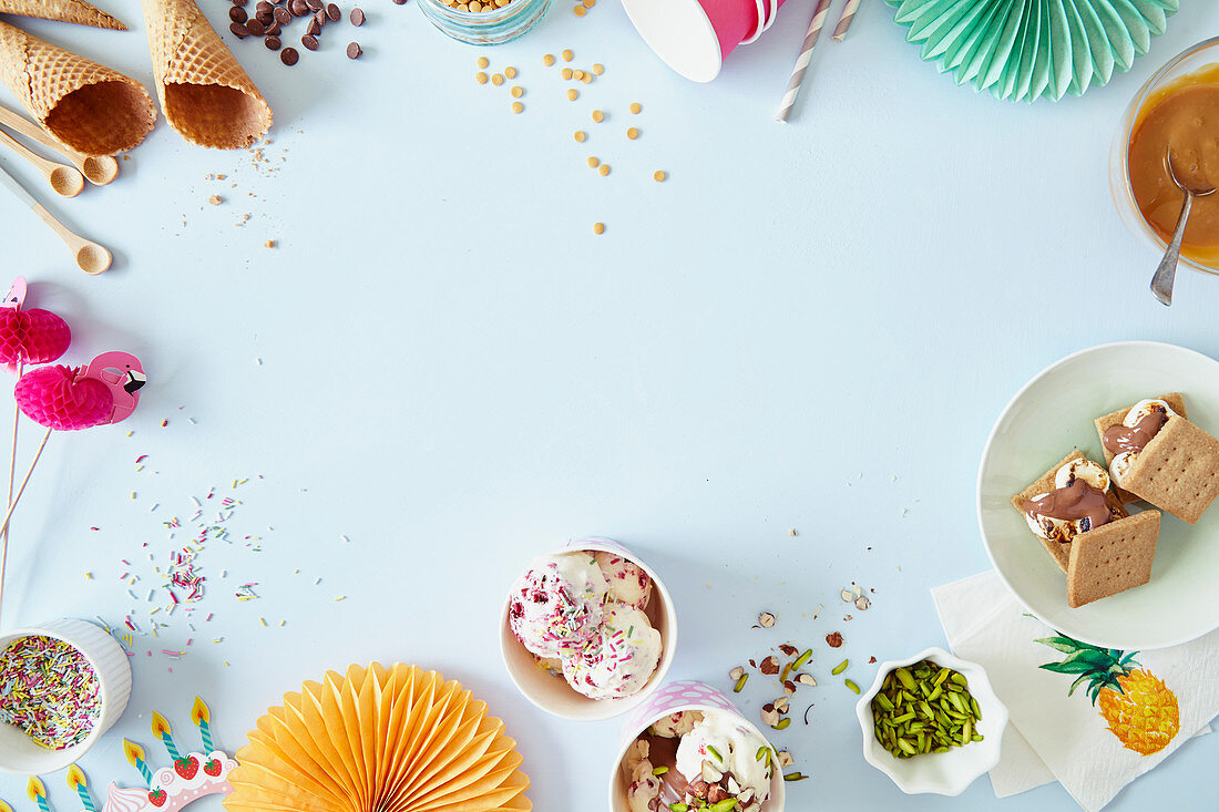 Party Food Flatlay