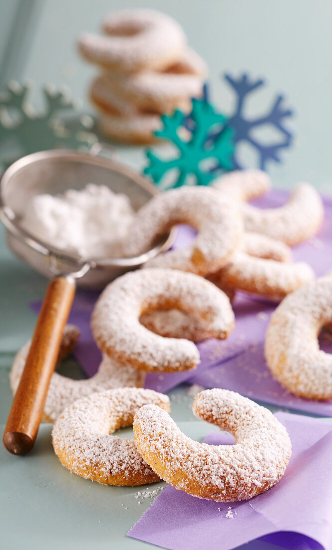 Vanilla crescents for Christmas