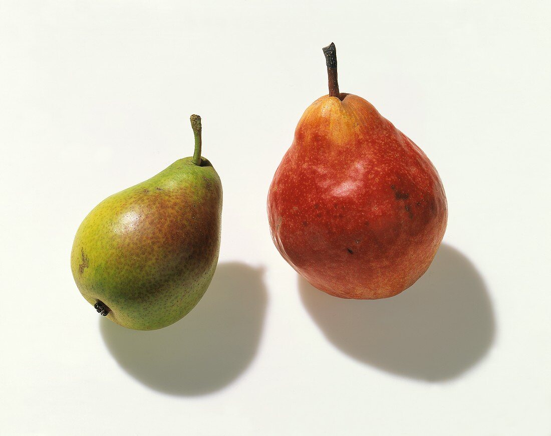 Two Assorted Pears; Bartlett and Red Pear