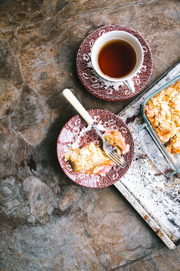 Teatime with almond cake