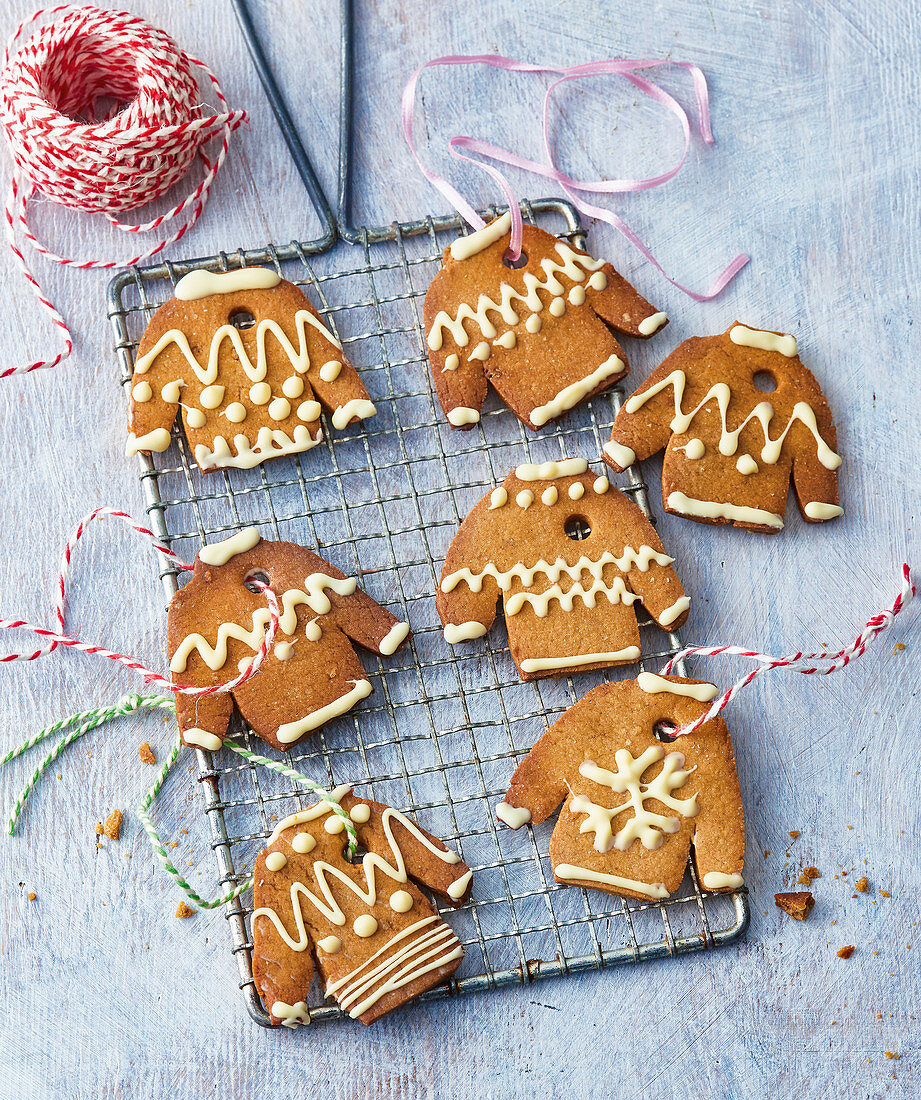 Gingerbread jumper Christmas decorations