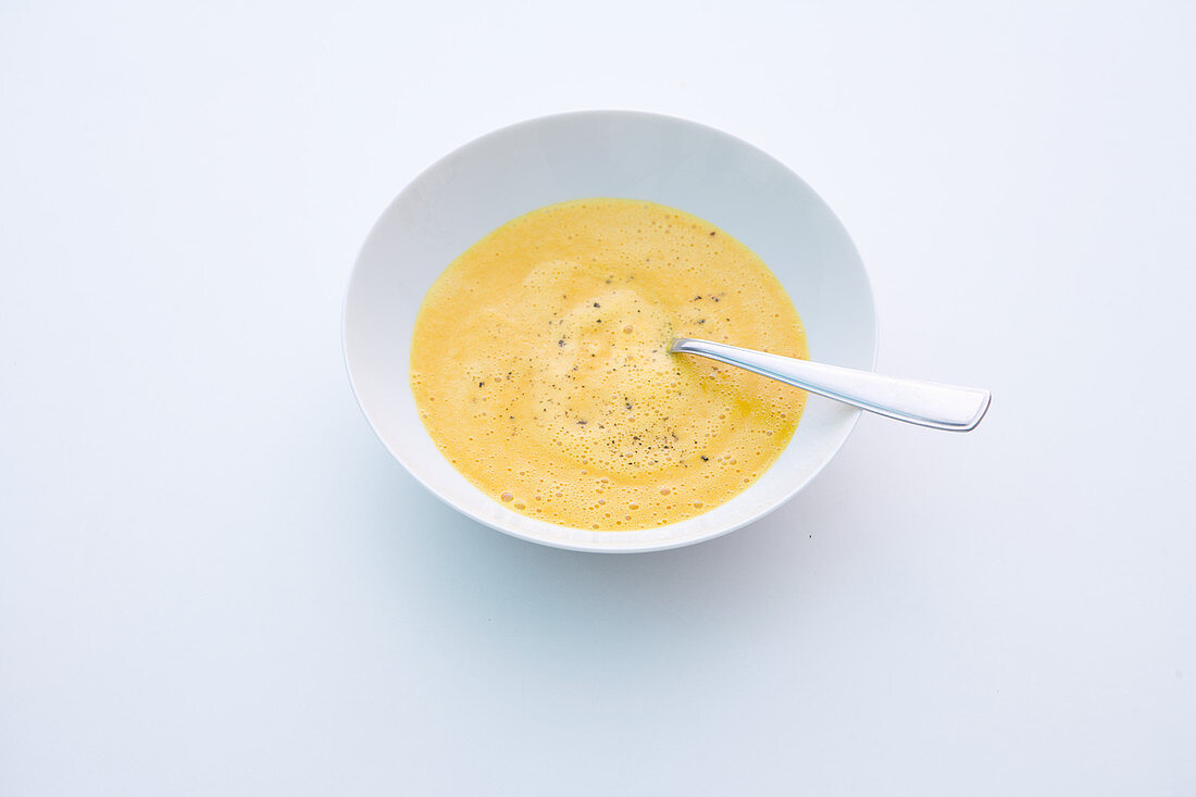 Cream of carrot and kohlrabi soup