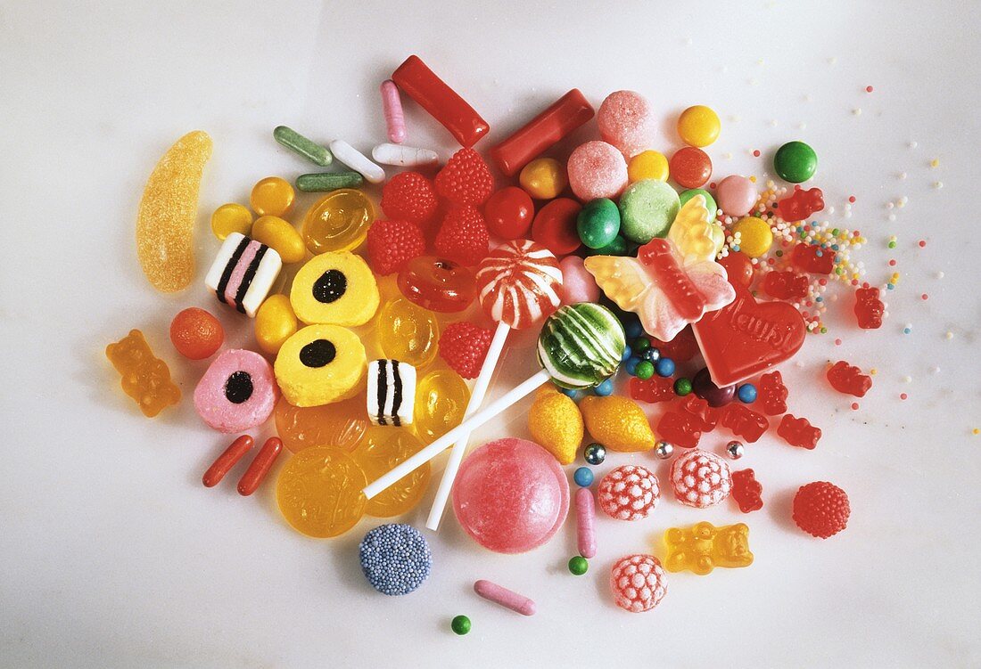 Pile of Assorted Candies for Children