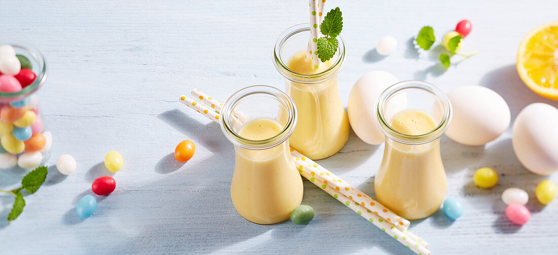 Orange eggnog for Easter