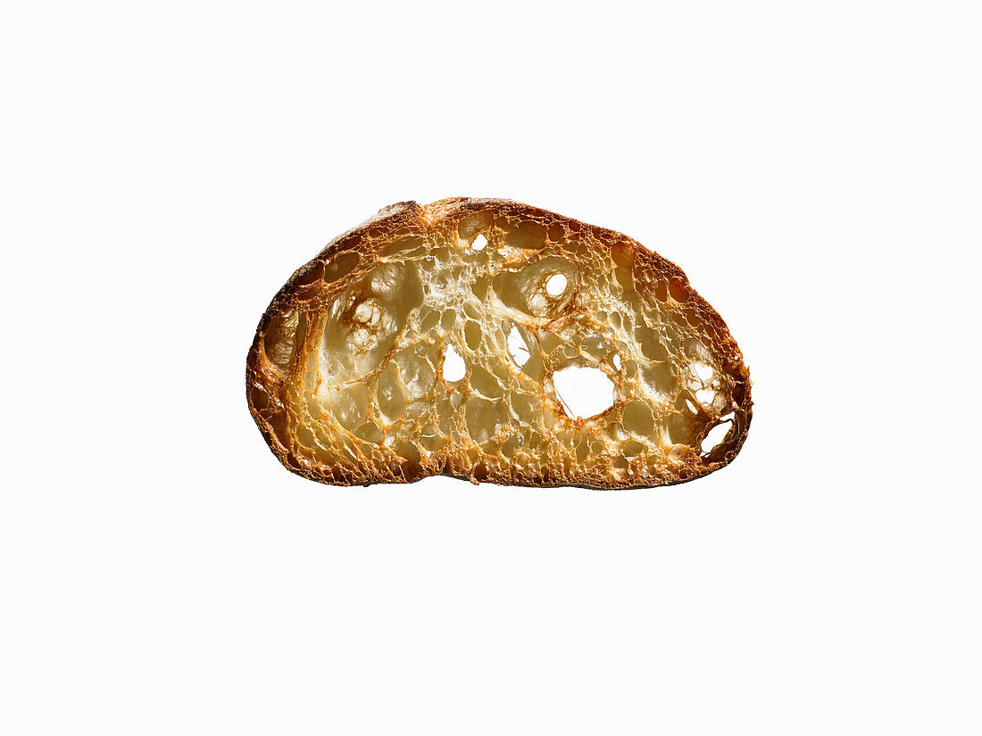 Eine Scheibe Ciabatta-Toast