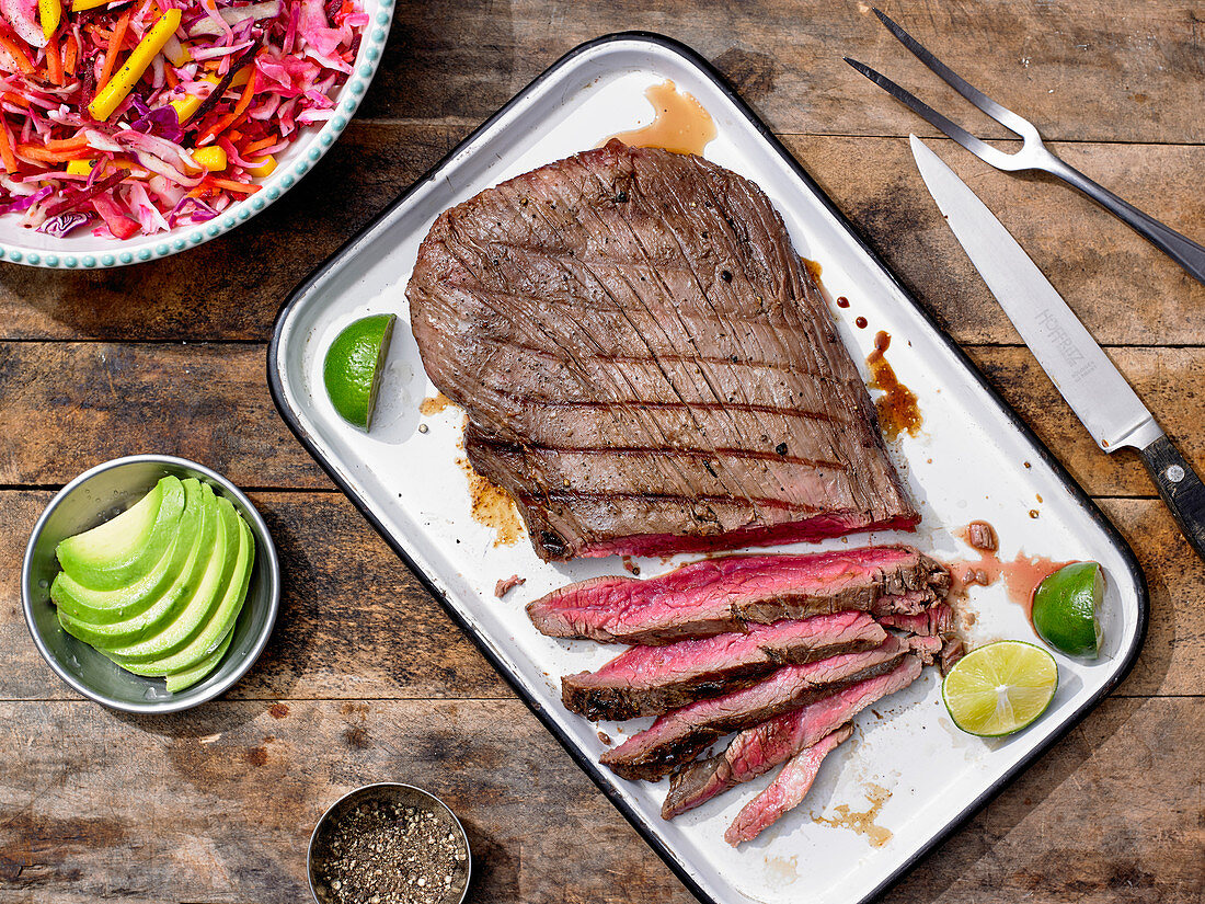 Gegrilltes Flank Steak