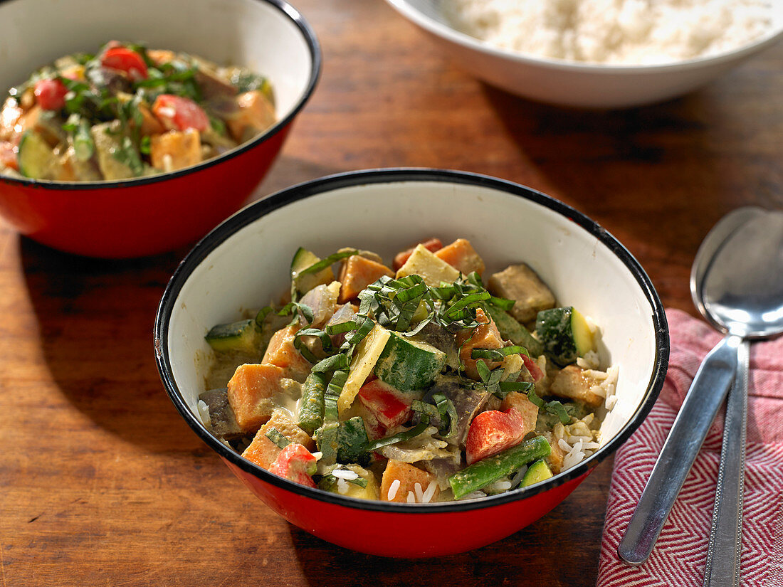 Vegan Thai Curry Vegetables