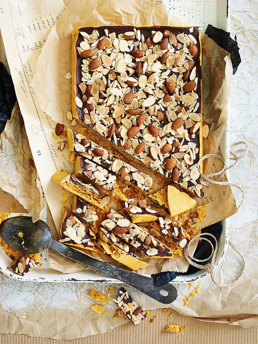 Chocolate Almond Toffee comb