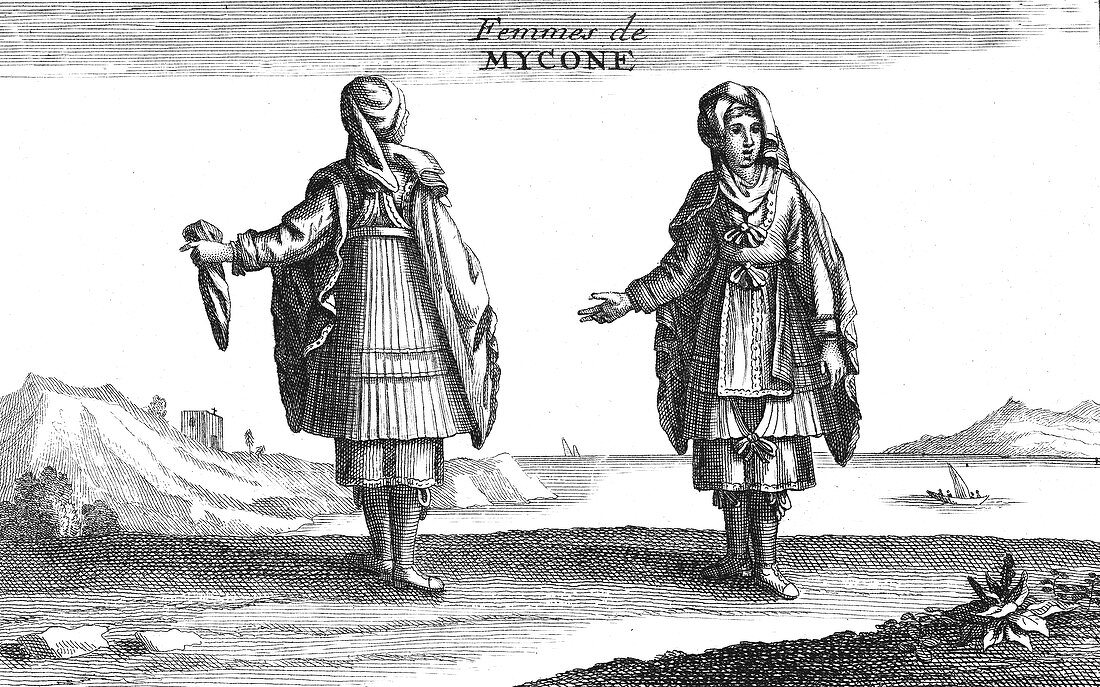 Mykonos women, 18th century