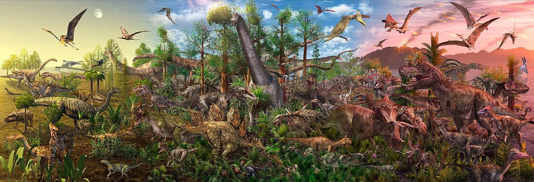 Age of the Dinosaurs, illustration