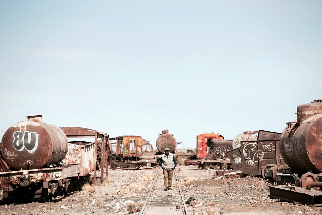 Railway maintenance depot, Bolivia
