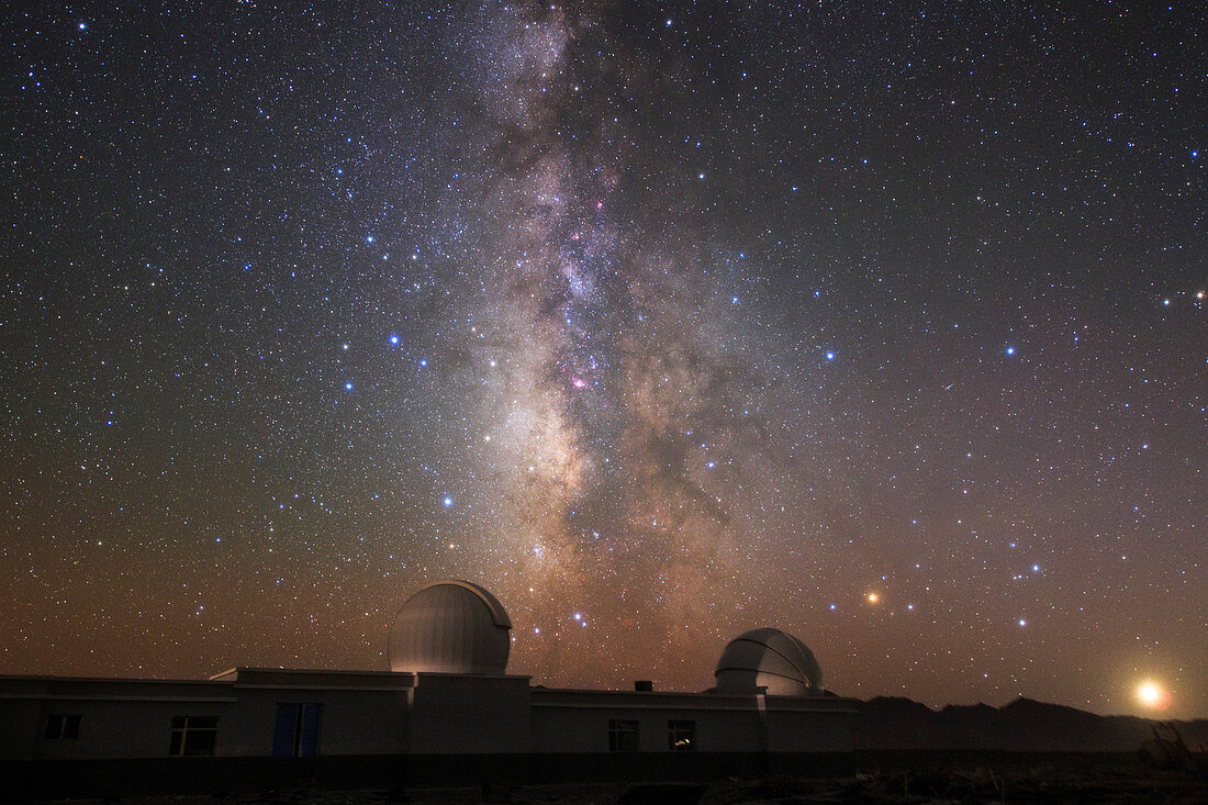 Milky Way over Qinhai Observation Station, China