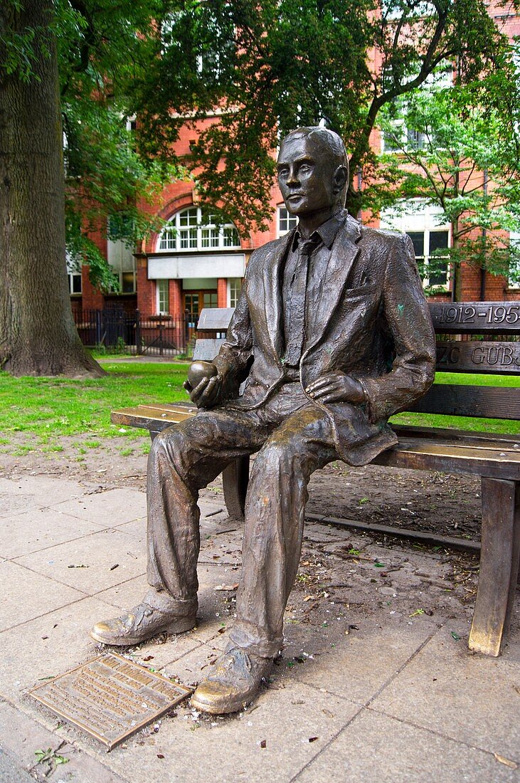 Alan Turing statue, Manchester, UK