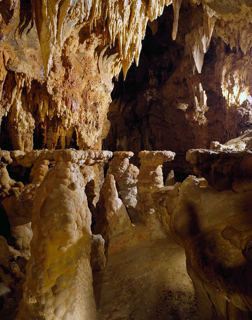 Stalactites and stalagmites, Liguria