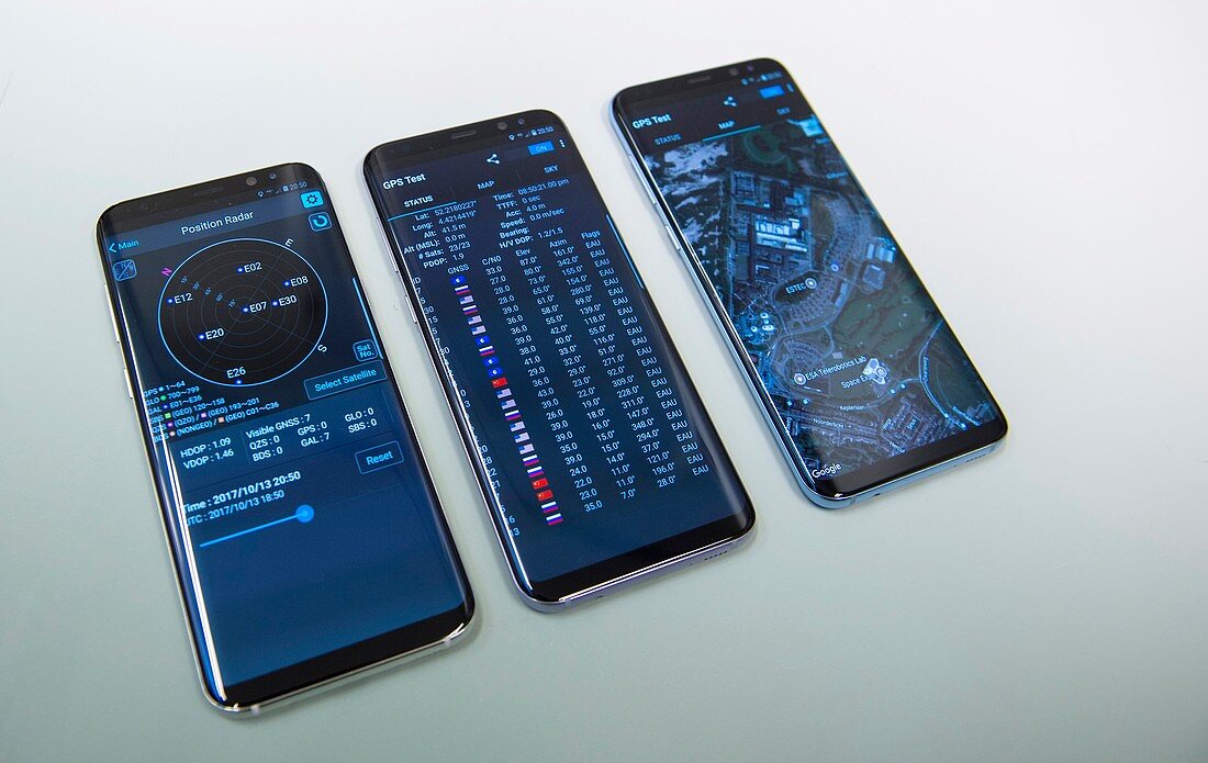 Smartphones with Galileo GPS satnav