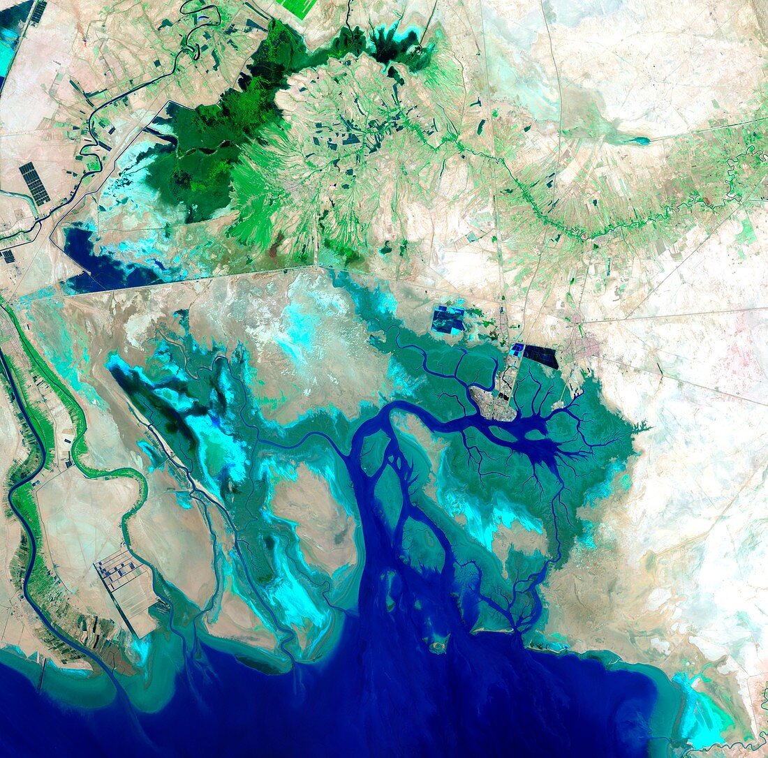 Northern Persian Gulf, satellite image