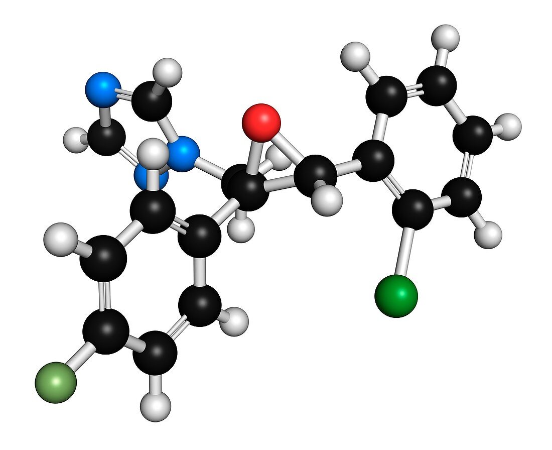 Epoxiconazole pesticide molecule