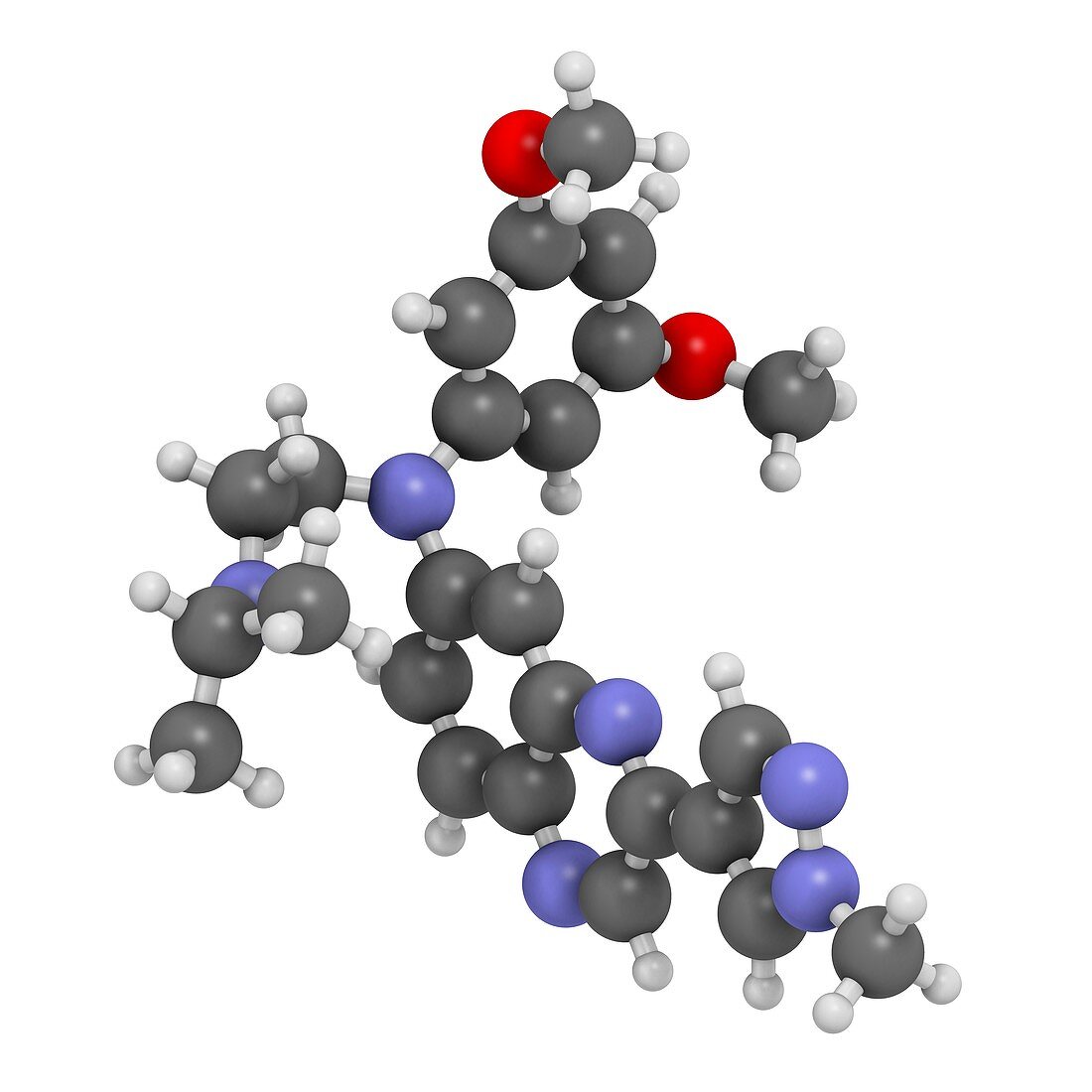 Erdafitinib cancer drug molecule