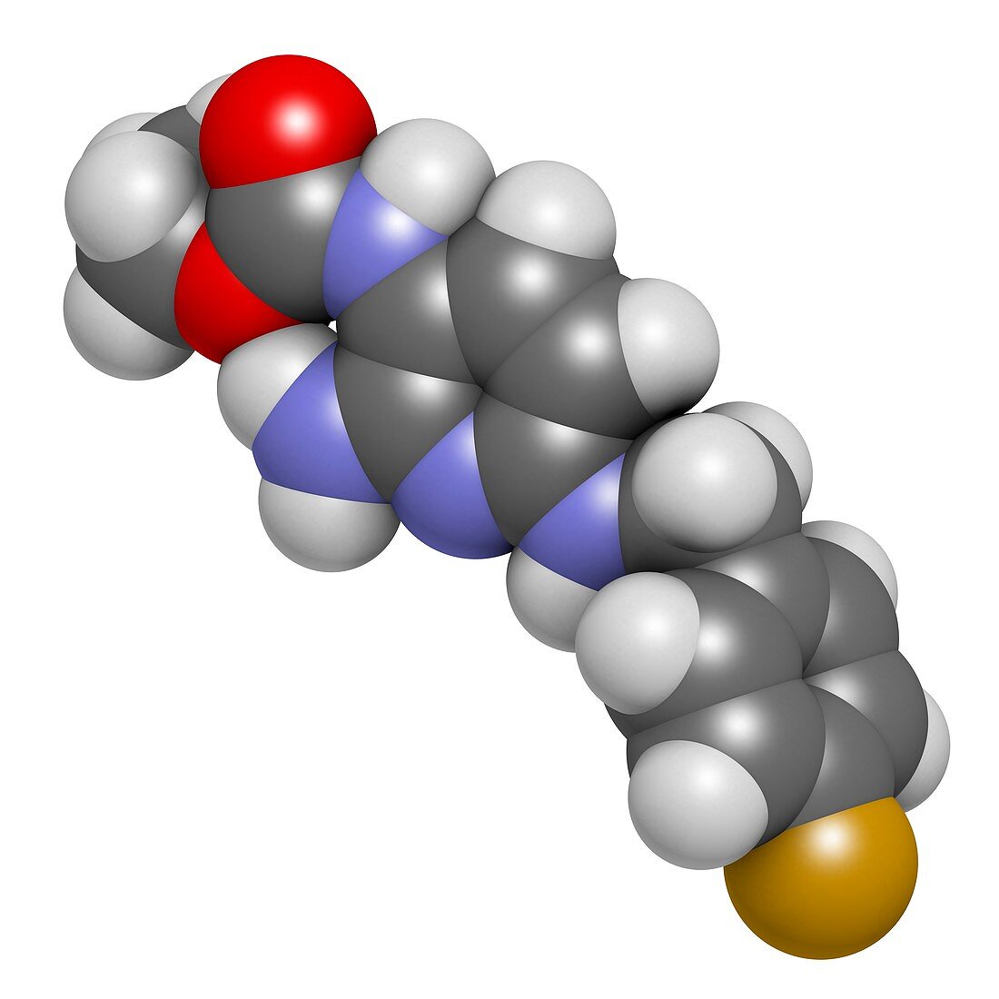 Flupirtine analgesic drug molecule