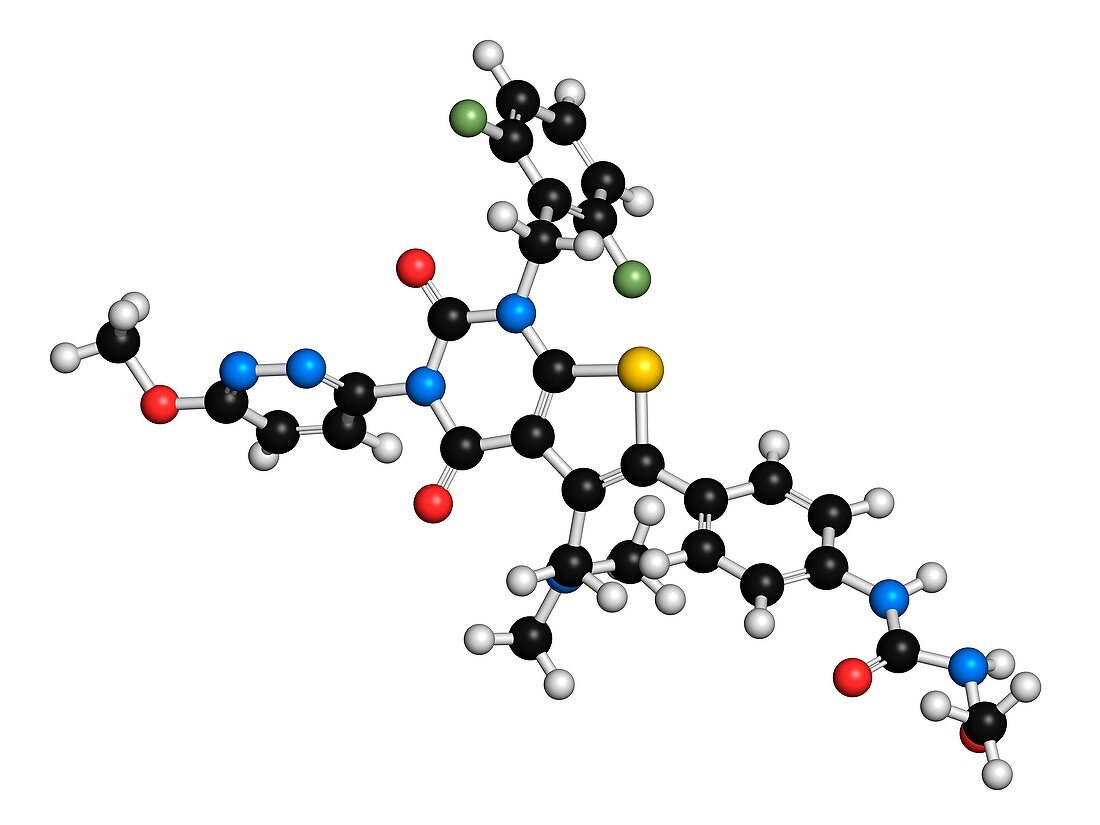 Relugolix drug molecule