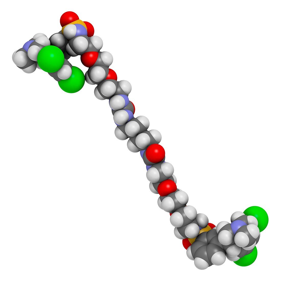 Tenapanor drug molecule