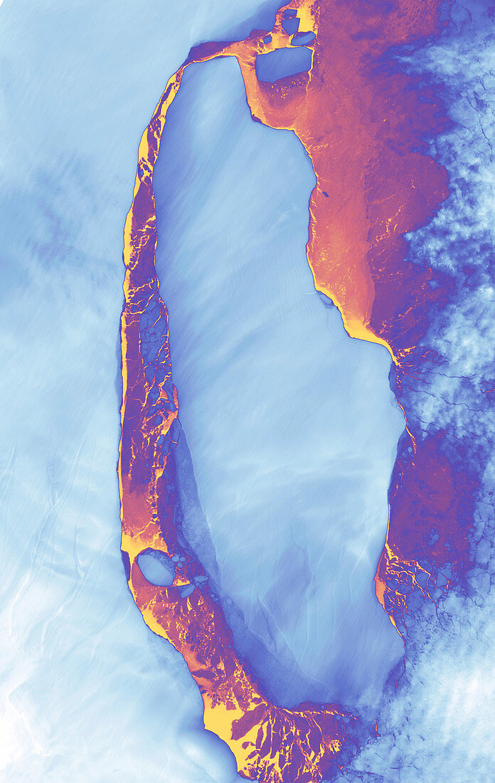 Larsen C iceberg, September 2017, satellite image
