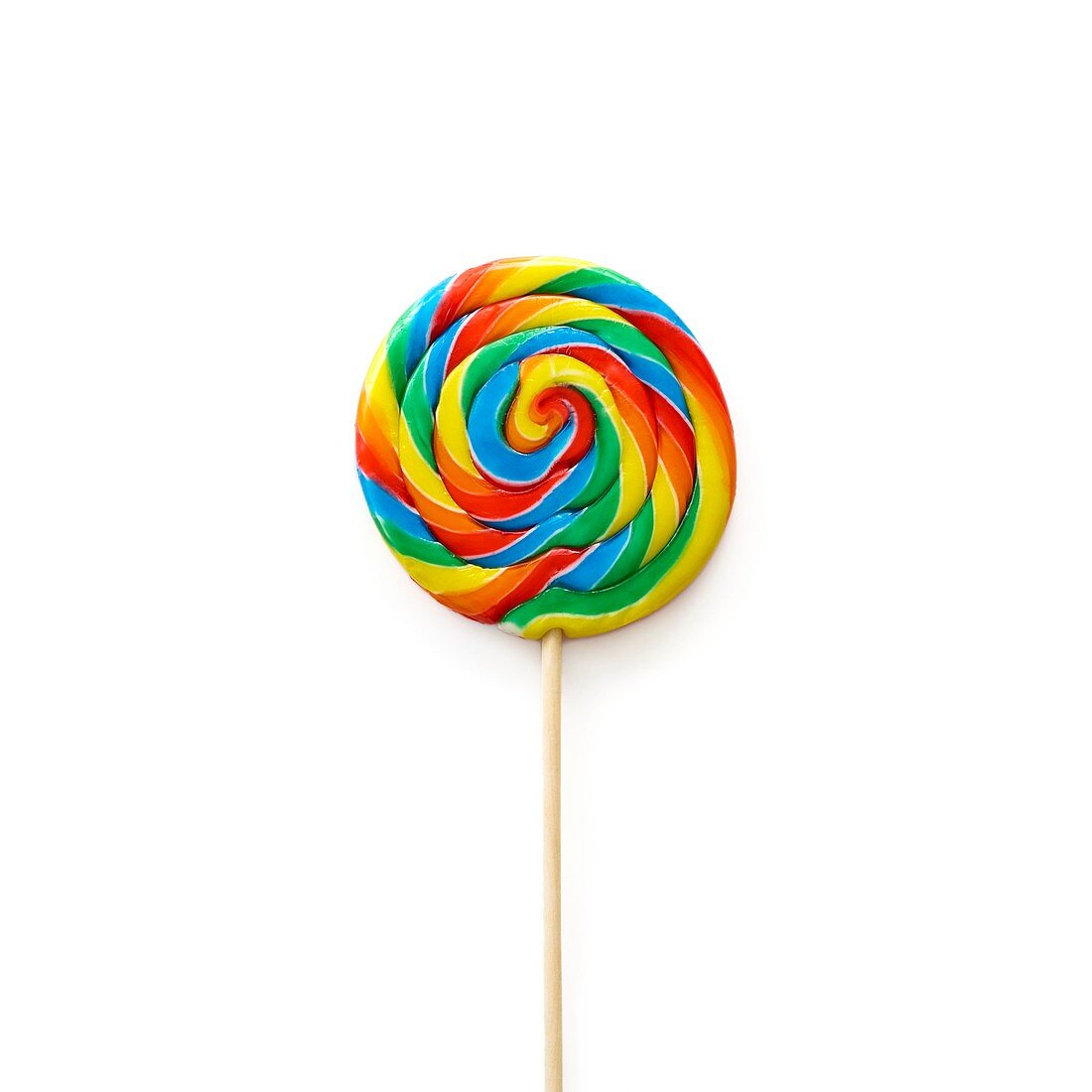 Bright coloured lollipop