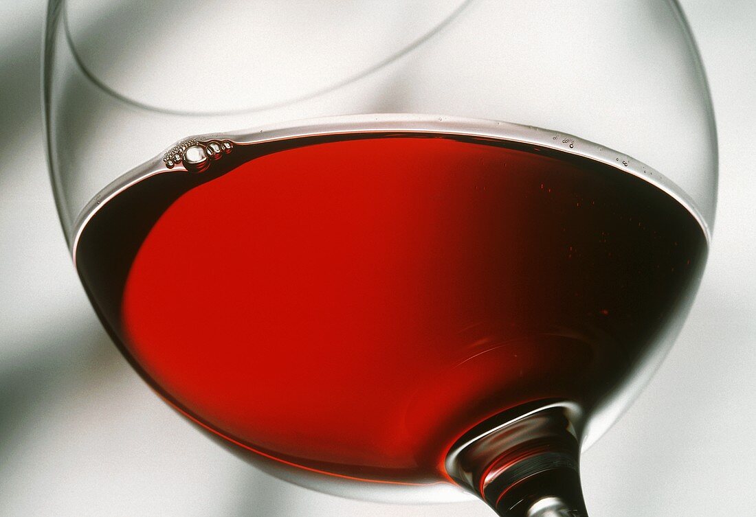 Red Wine Glass Close Up