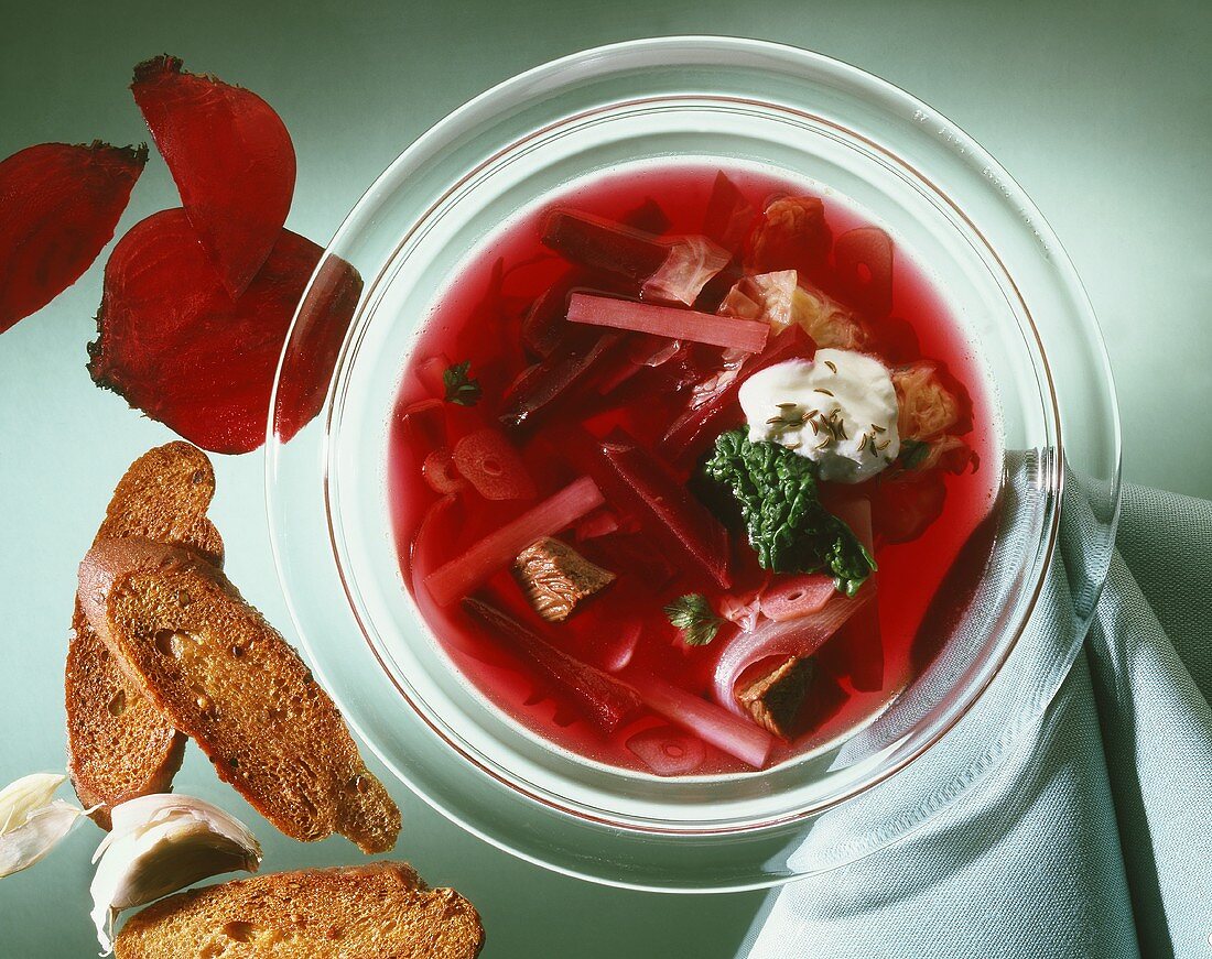 Bortsch - Russian beetroot soup