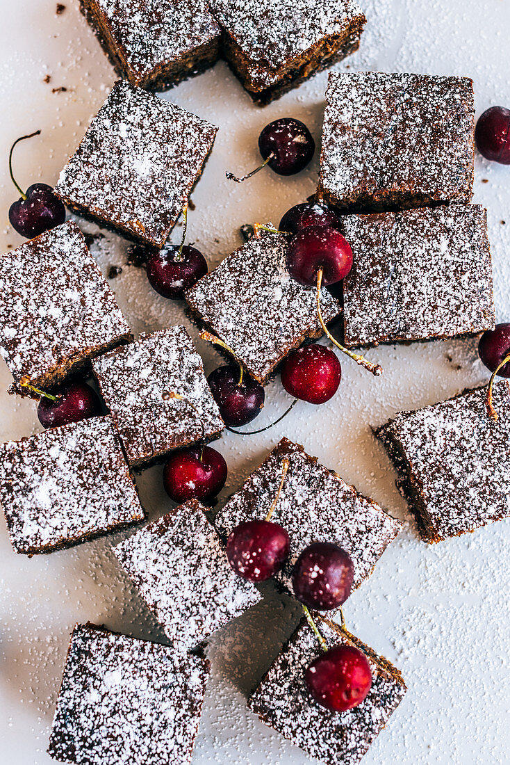 Chocolate Cake with Cherries