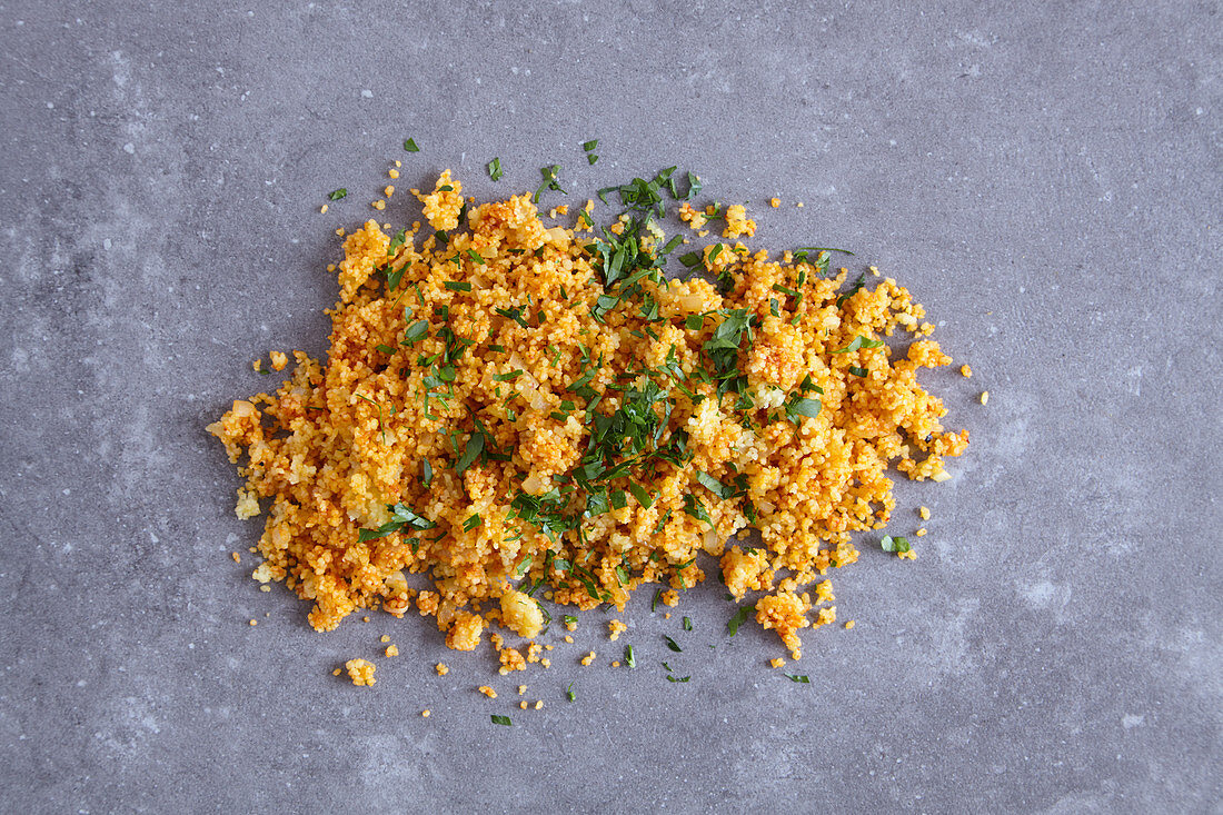 Vegan harissa couscous (a side for a tagine dish)