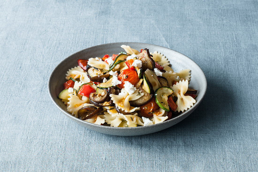 Farfalle with French ratatouille sauce