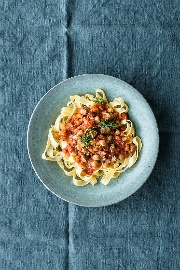 Pappardelle with an oriental lamb ragout