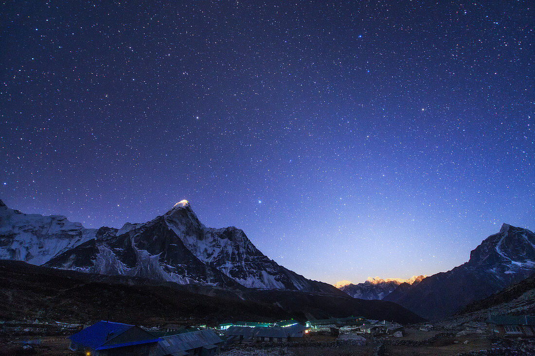 Zodiacal light over the Himalayas