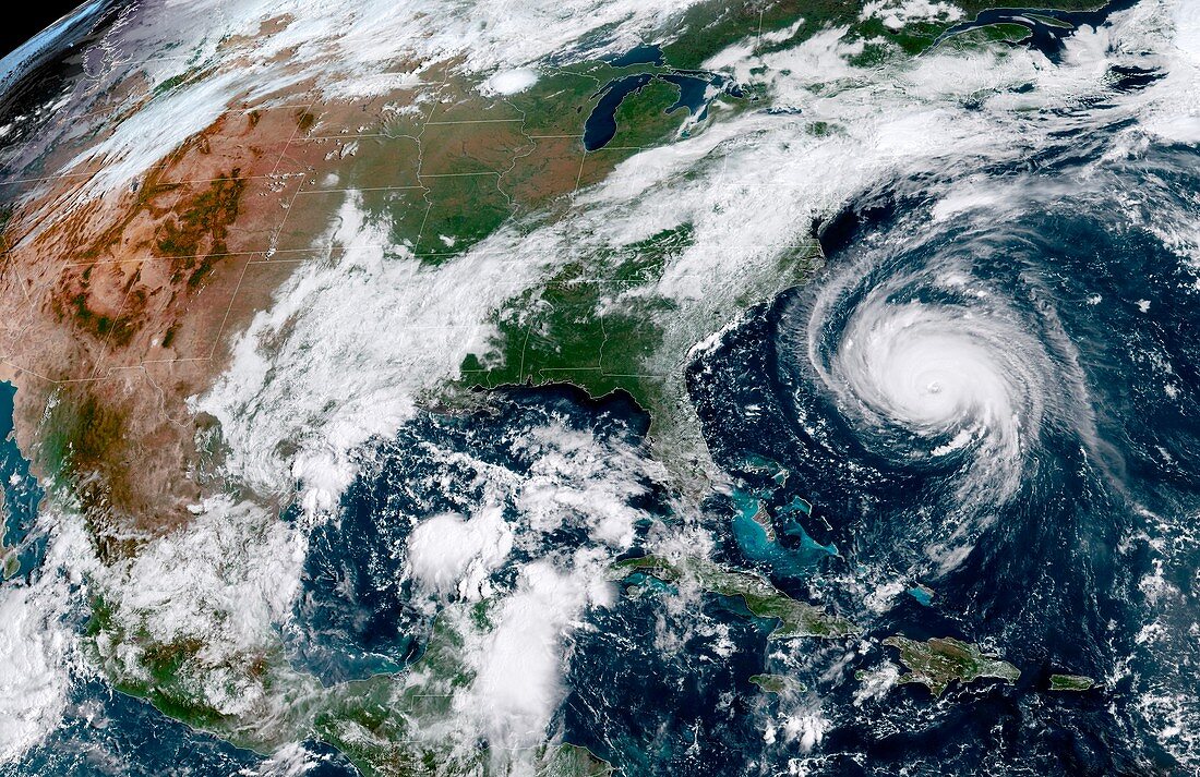 Hurricane Florence, satellite image