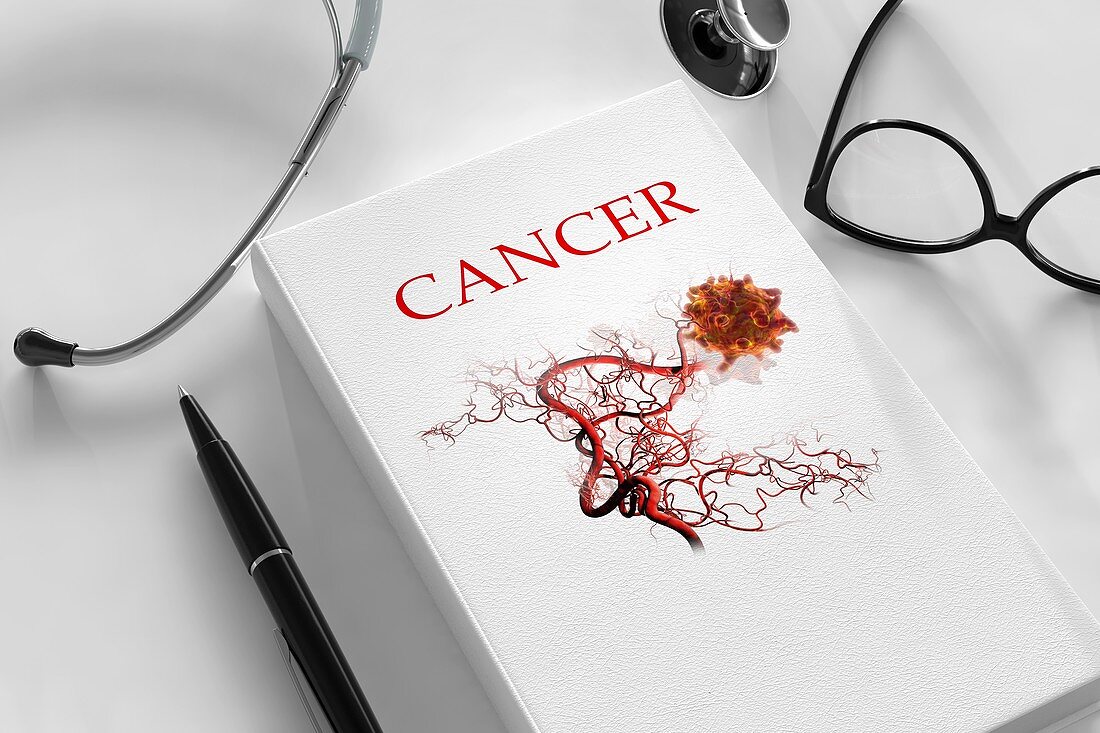 Cancer research and treatment, conceptual image