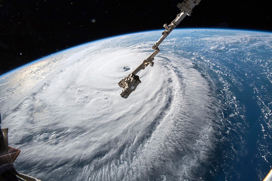 Hurricane Florence, ISS image