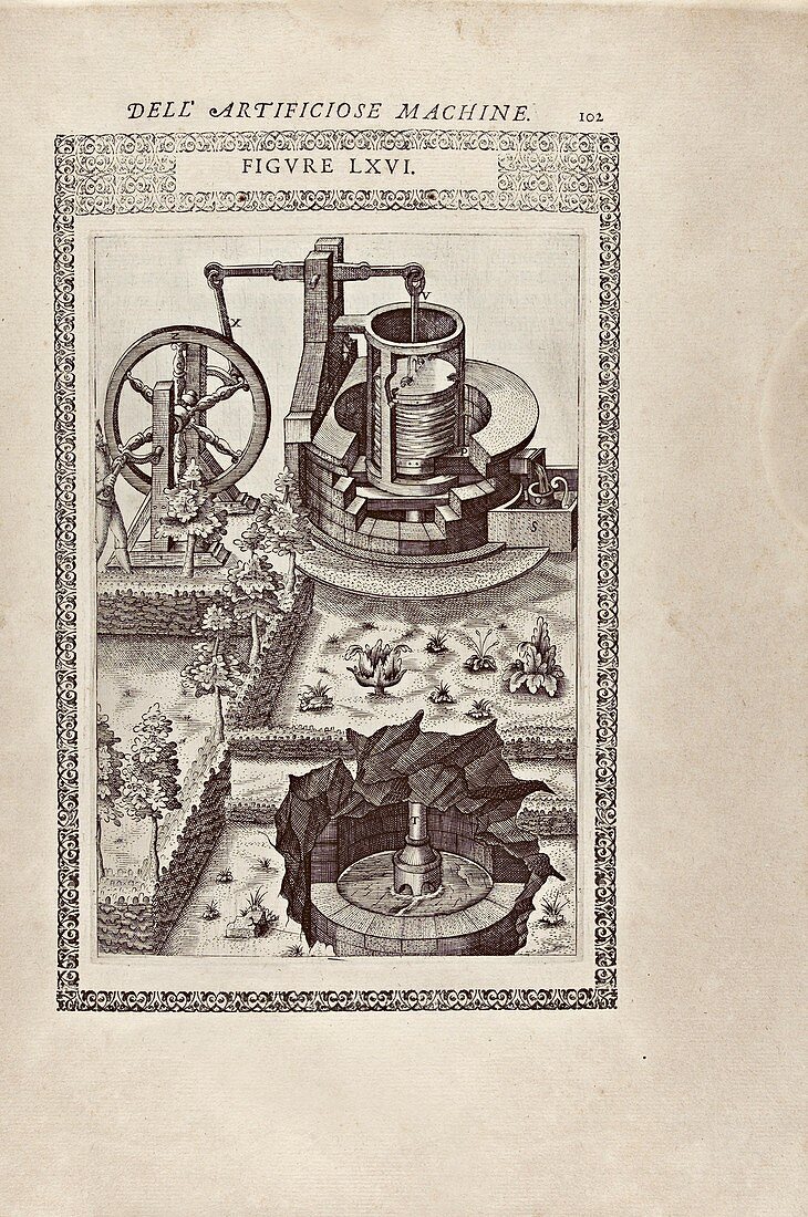 Water pump and well, 16th century