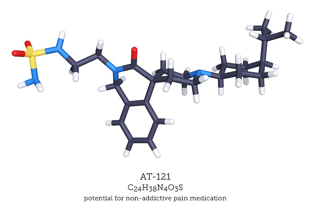 Painkiller molecule AT-121